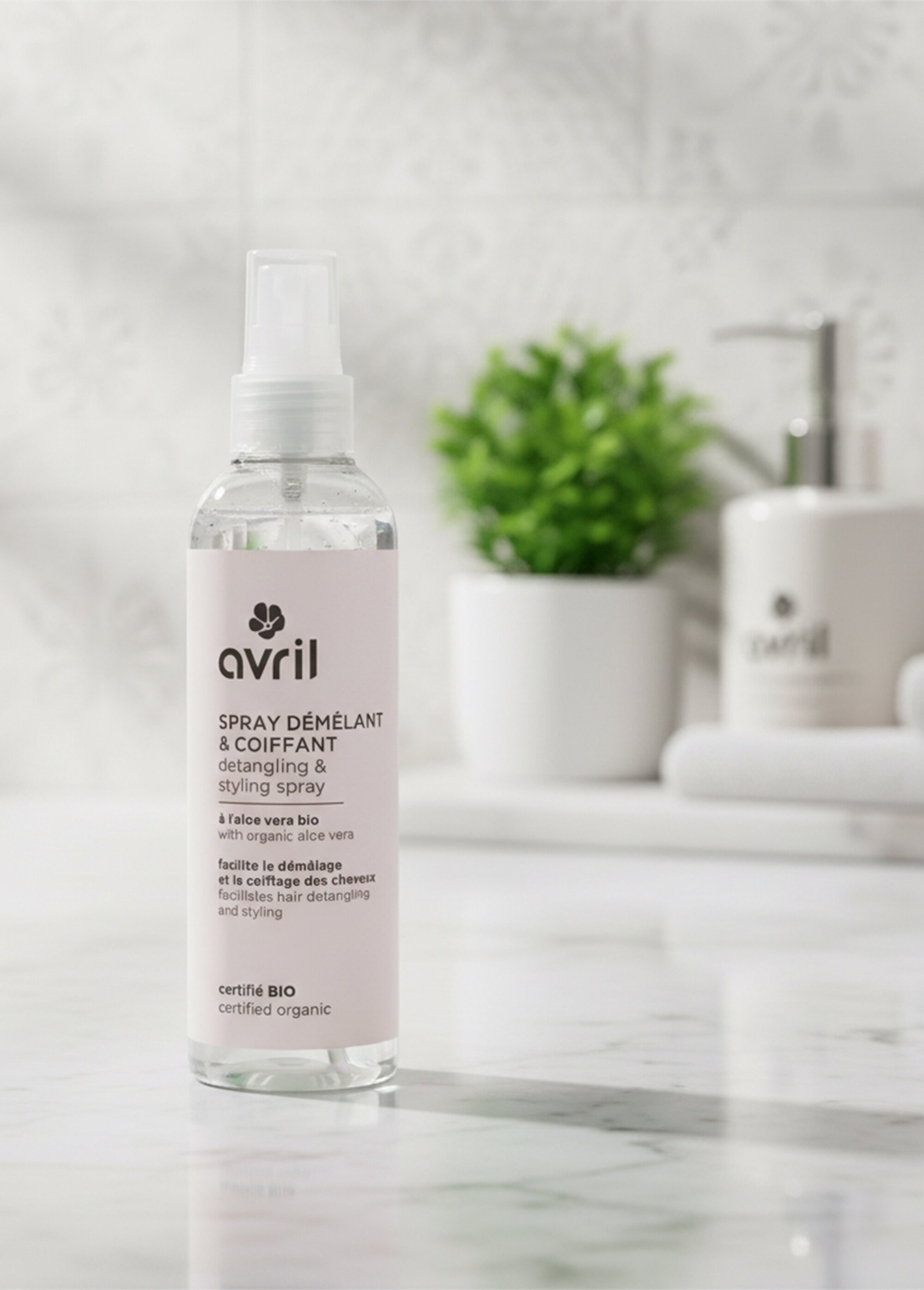 Spray démêlant coiffant BIO aloe vera Blanc AV-1662 SI1