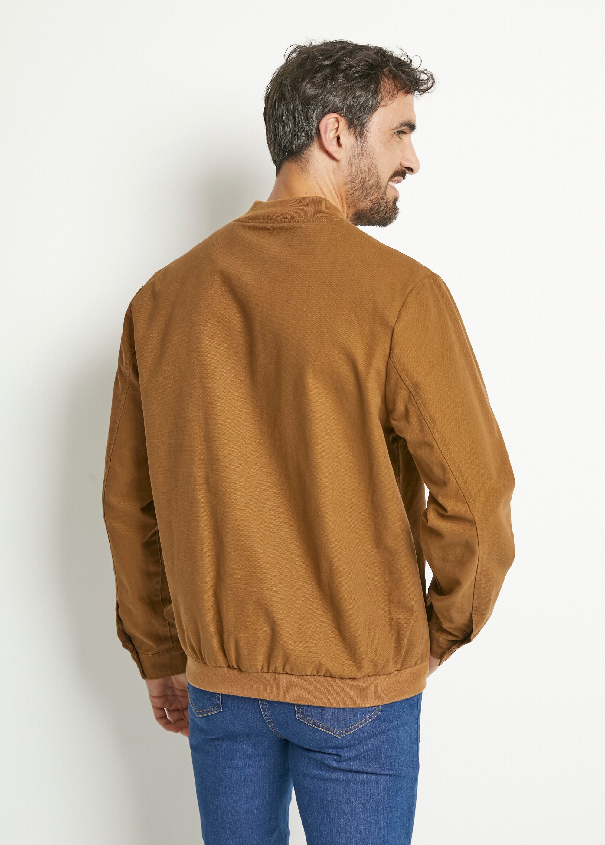 Blouson zippé type teddy