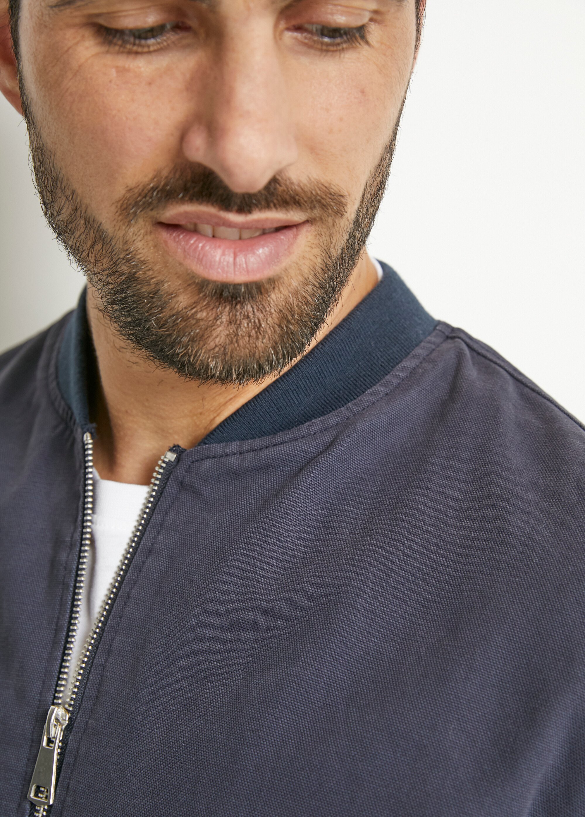Blouson zippé type teddy