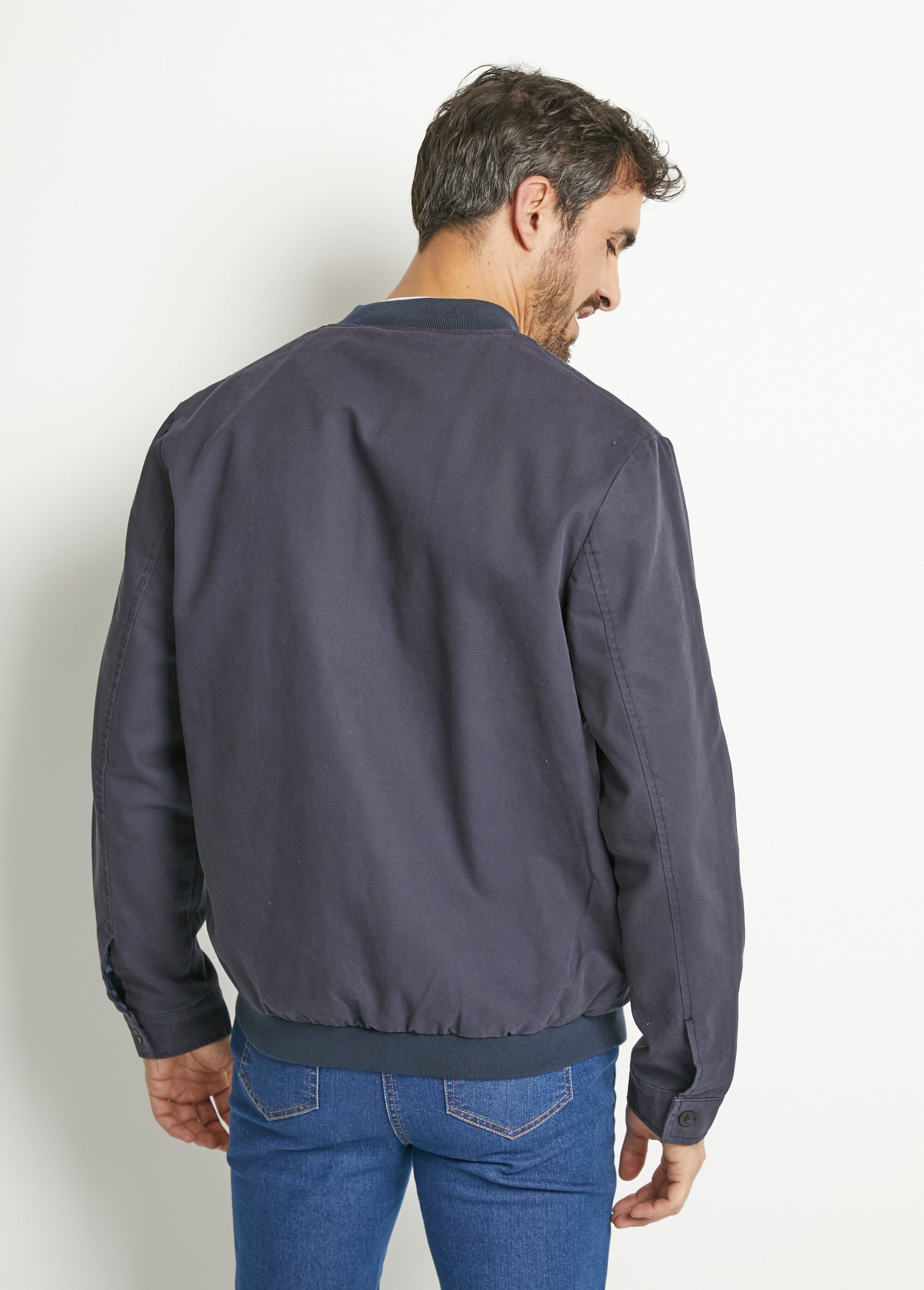 Blouson zippé type teddy