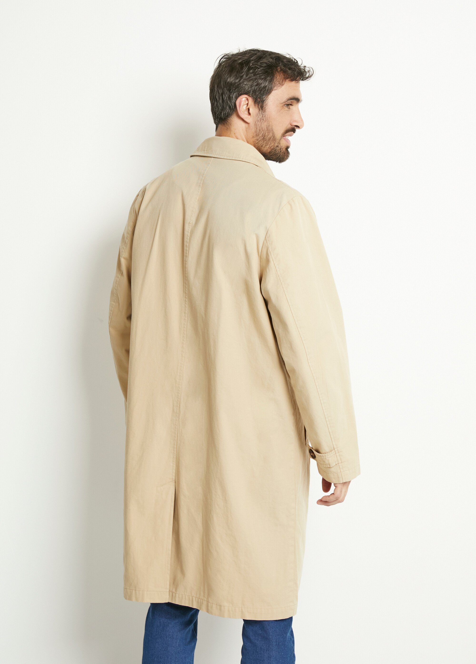 Trench long pattes manches