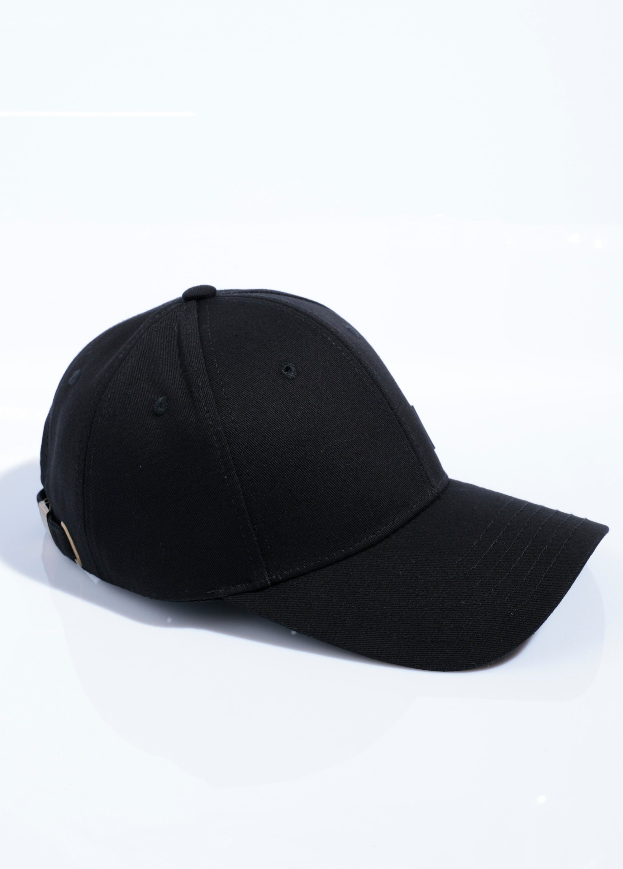 Casquette en twill de coton patch gomme Homme Noir KYMKS101 AP1
