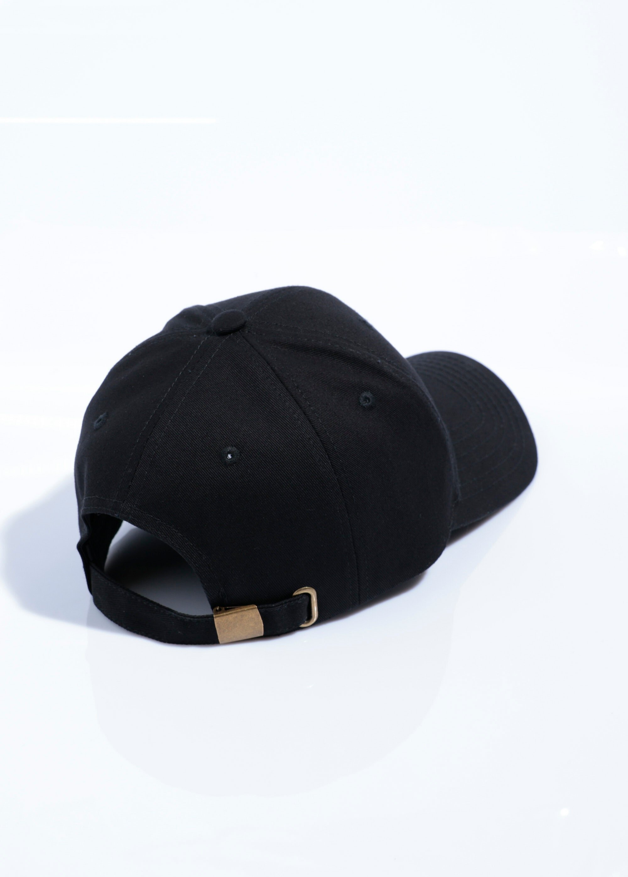 Casquette en twill de coton patch gomme Homme Noir KYMKS101 AP2