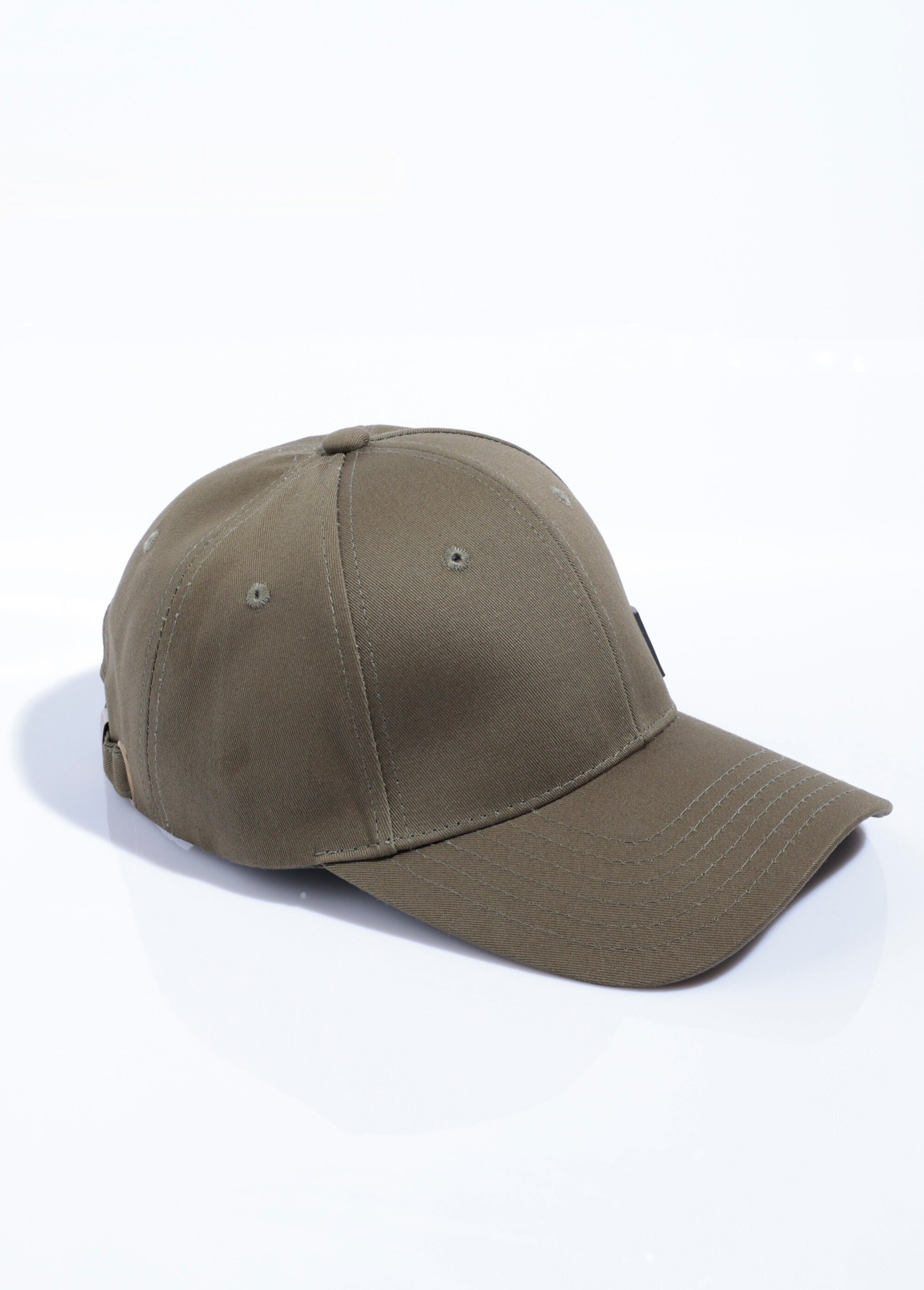 Casquette en twill de coton patch gomme Homme Vert KYMKS101 AP1