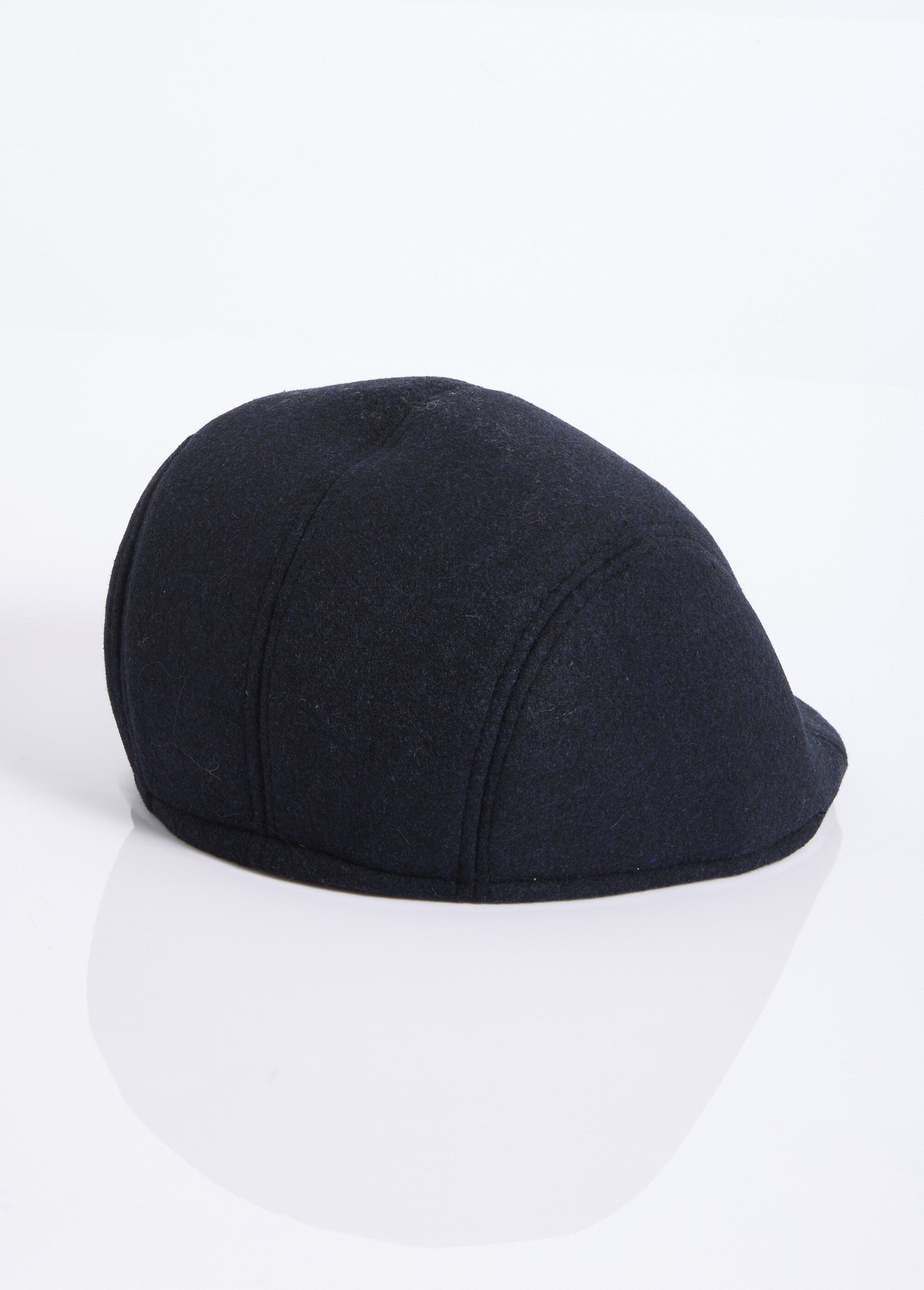 Casquette plate façon lainage