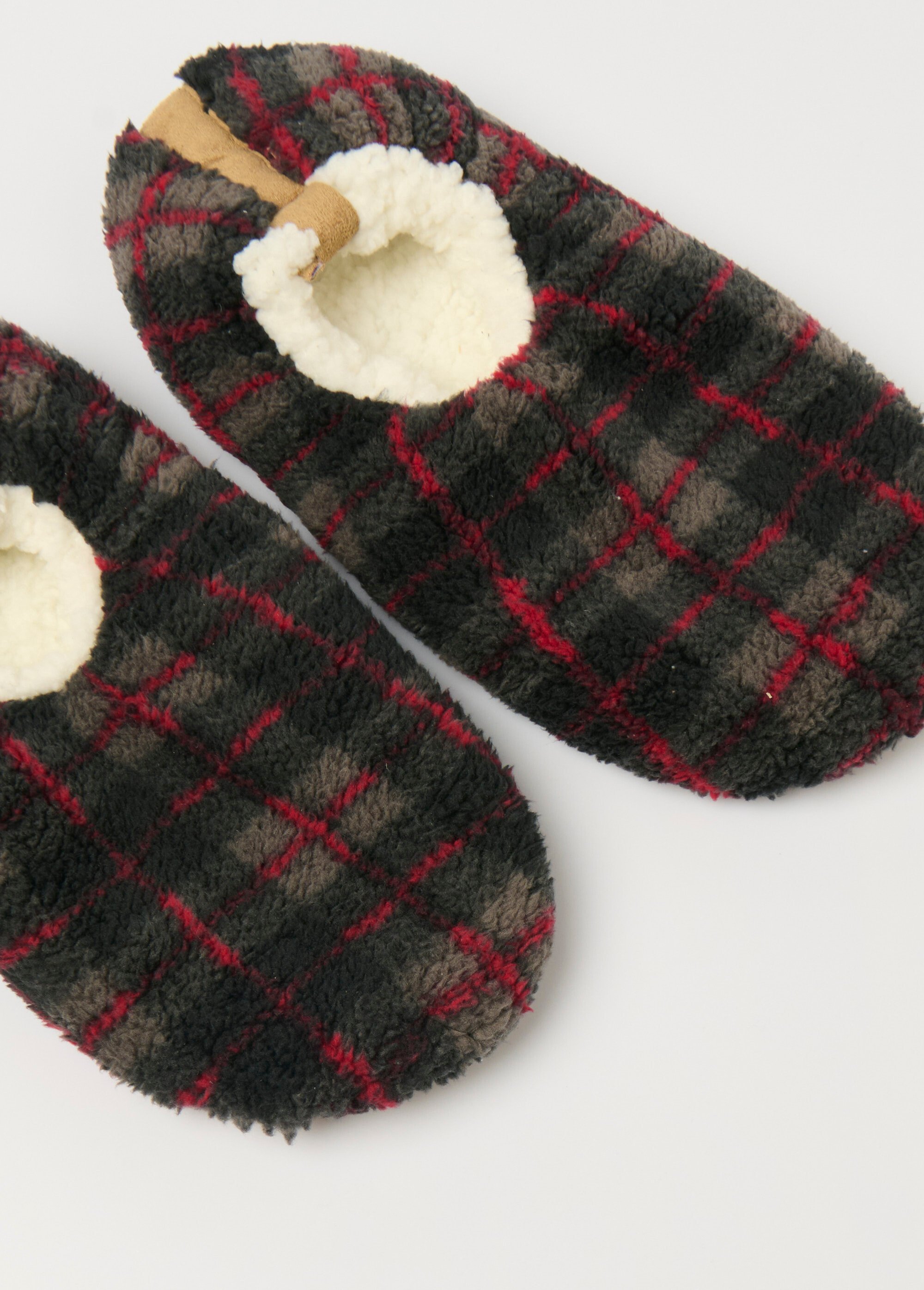 Chaussons fourrés chauds antidérapants