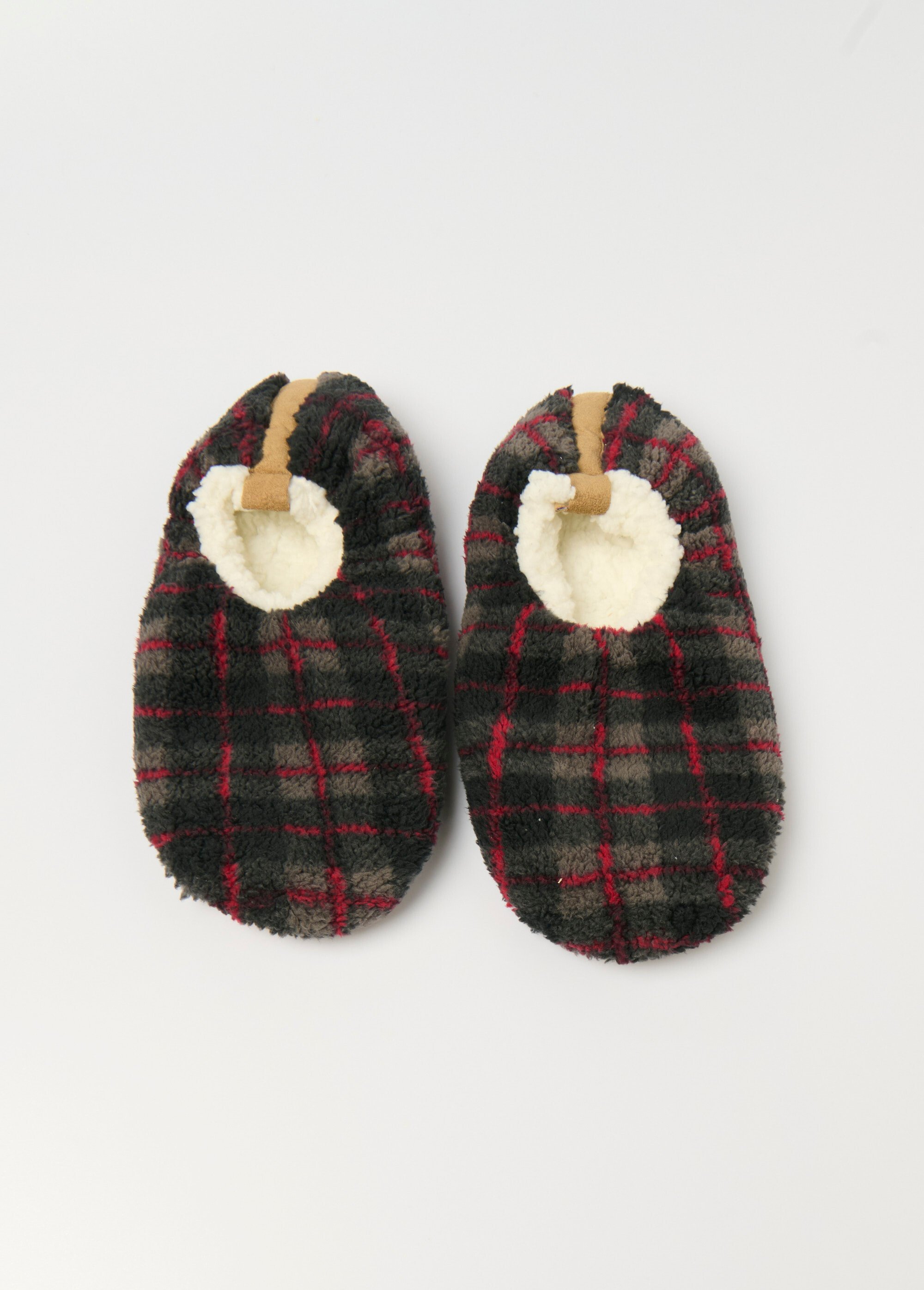 Chaussons fourrés chauds antidérapants