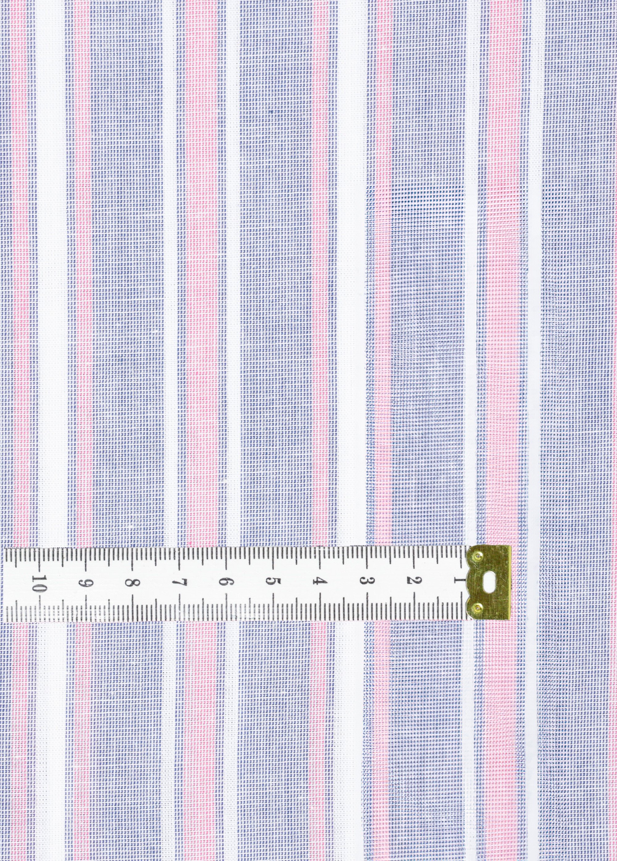 Coupon tissu habillement, coton rayé GRIS COT132566 DE1