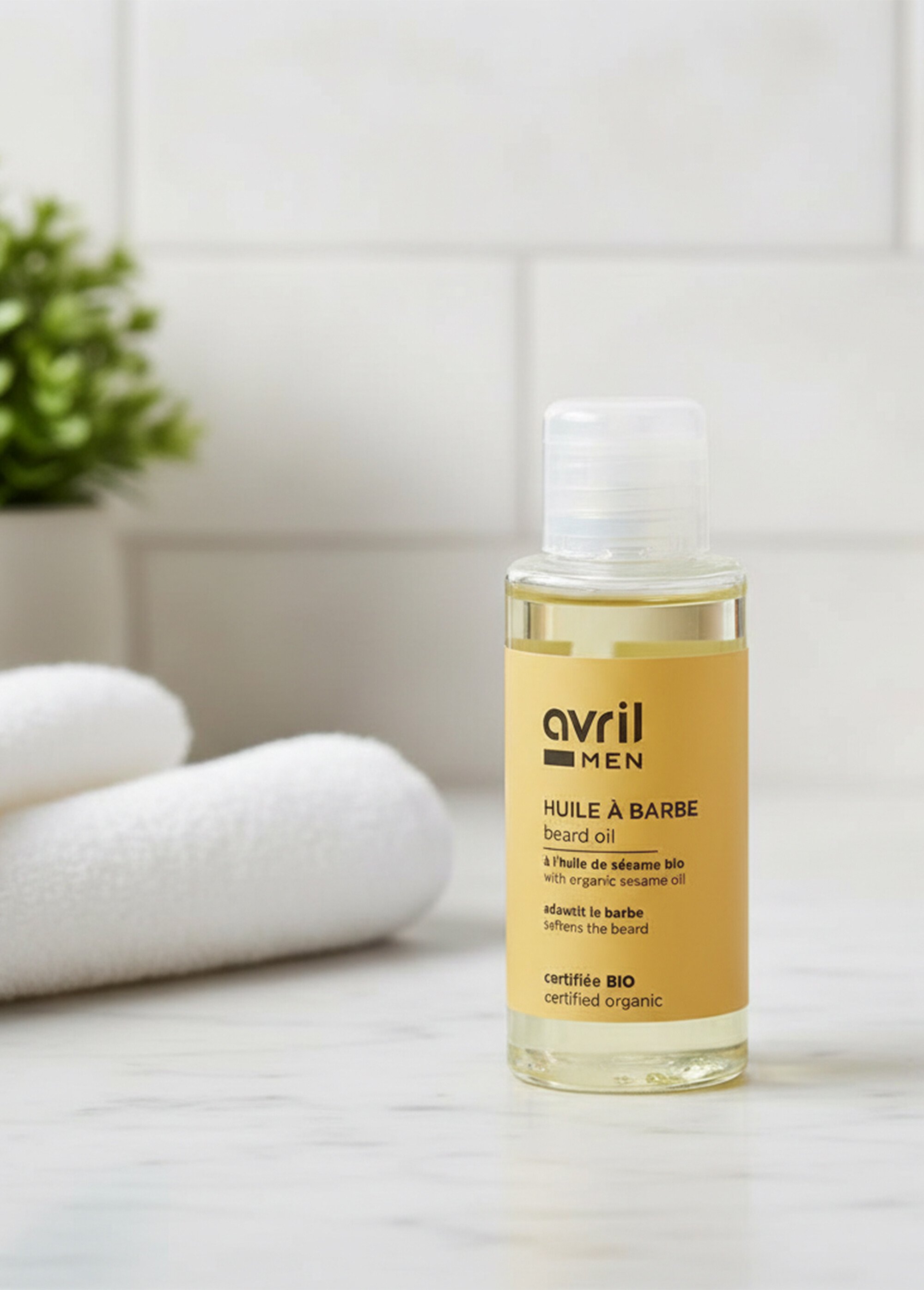 Huile à barbe BIO pour homme Blanc AV-819 SI1