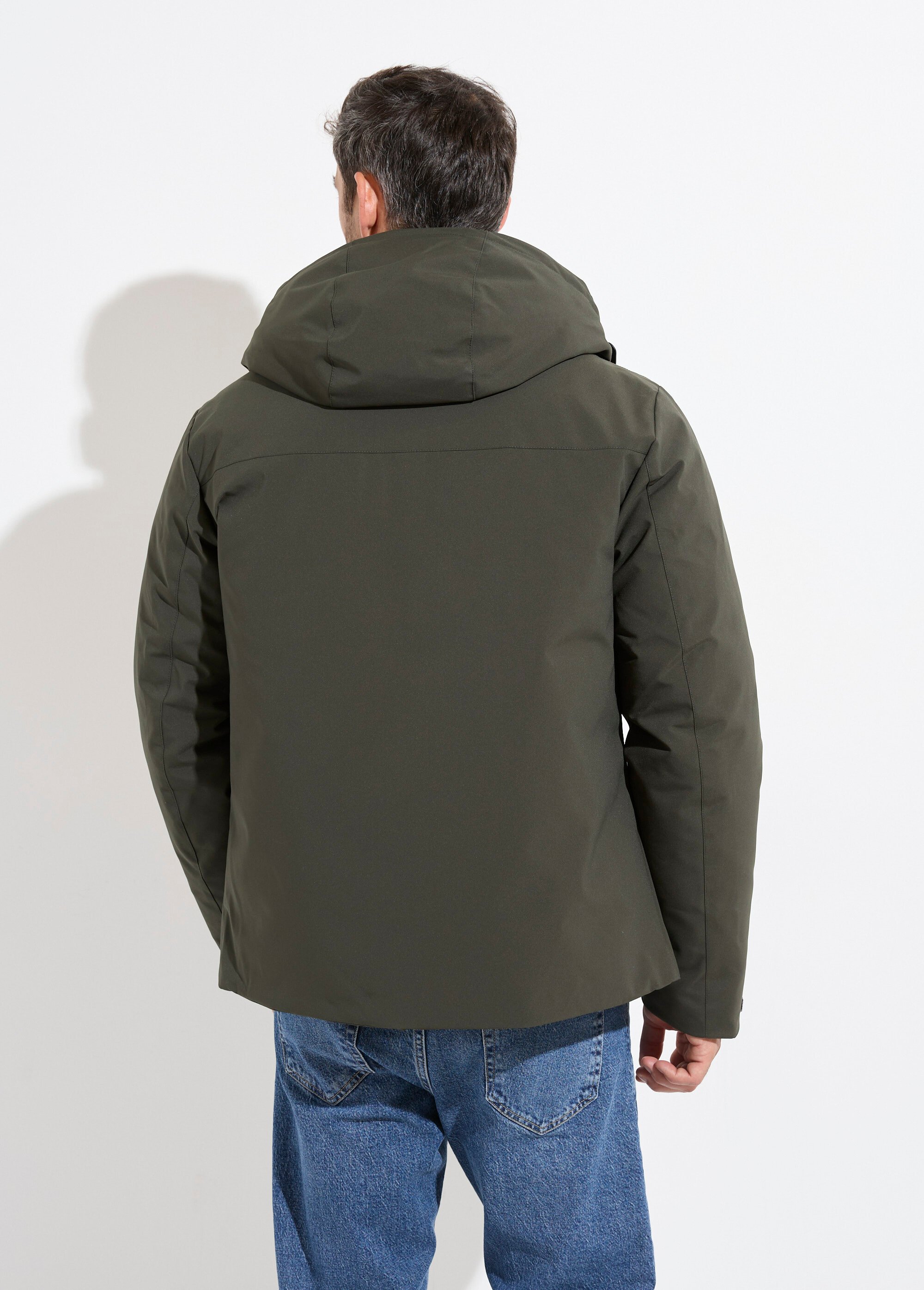 Parka chaude zippée déperlante à capuche