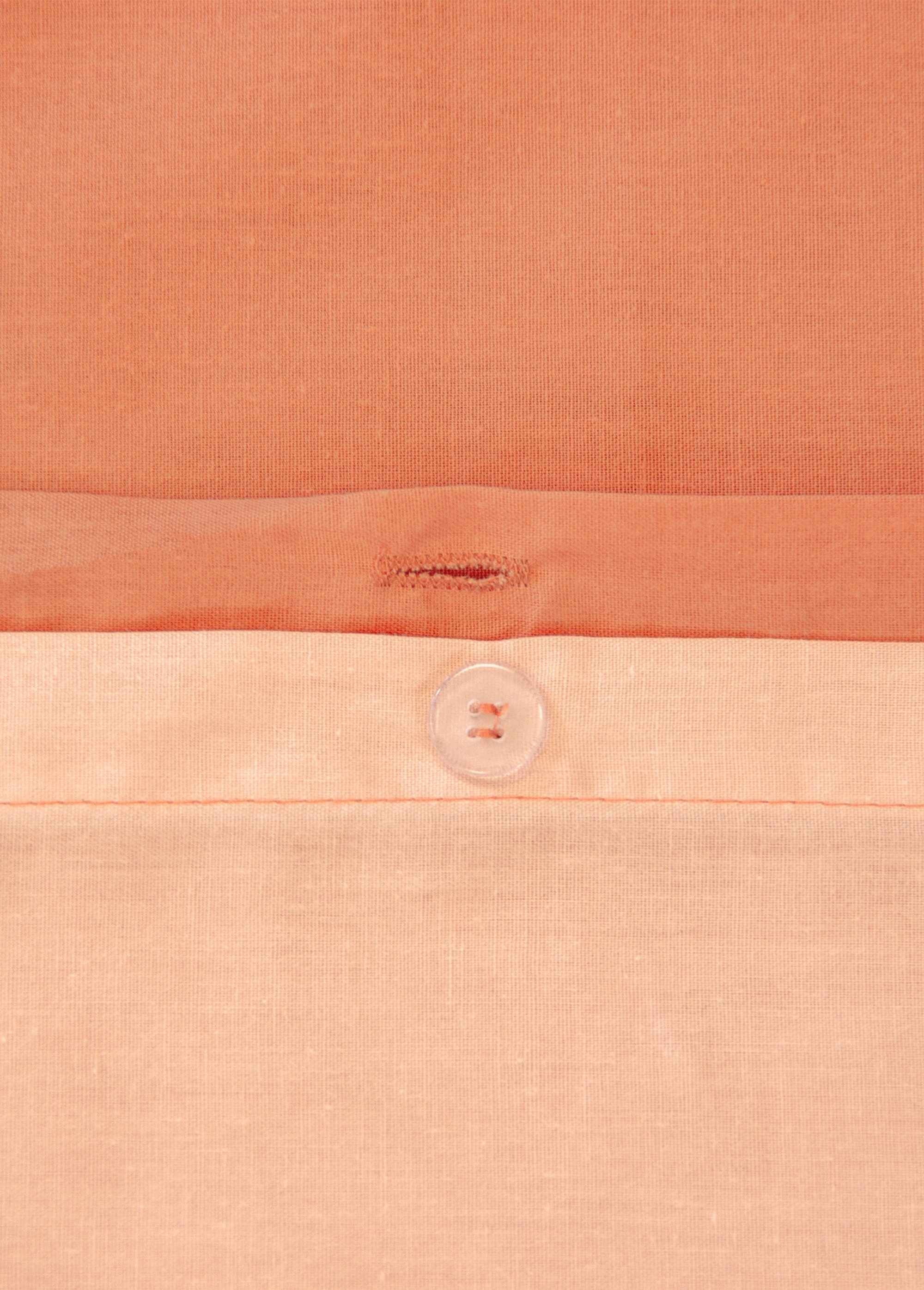 Parure housse de couette bicolore, coton Orange TIS-SAULE DE3