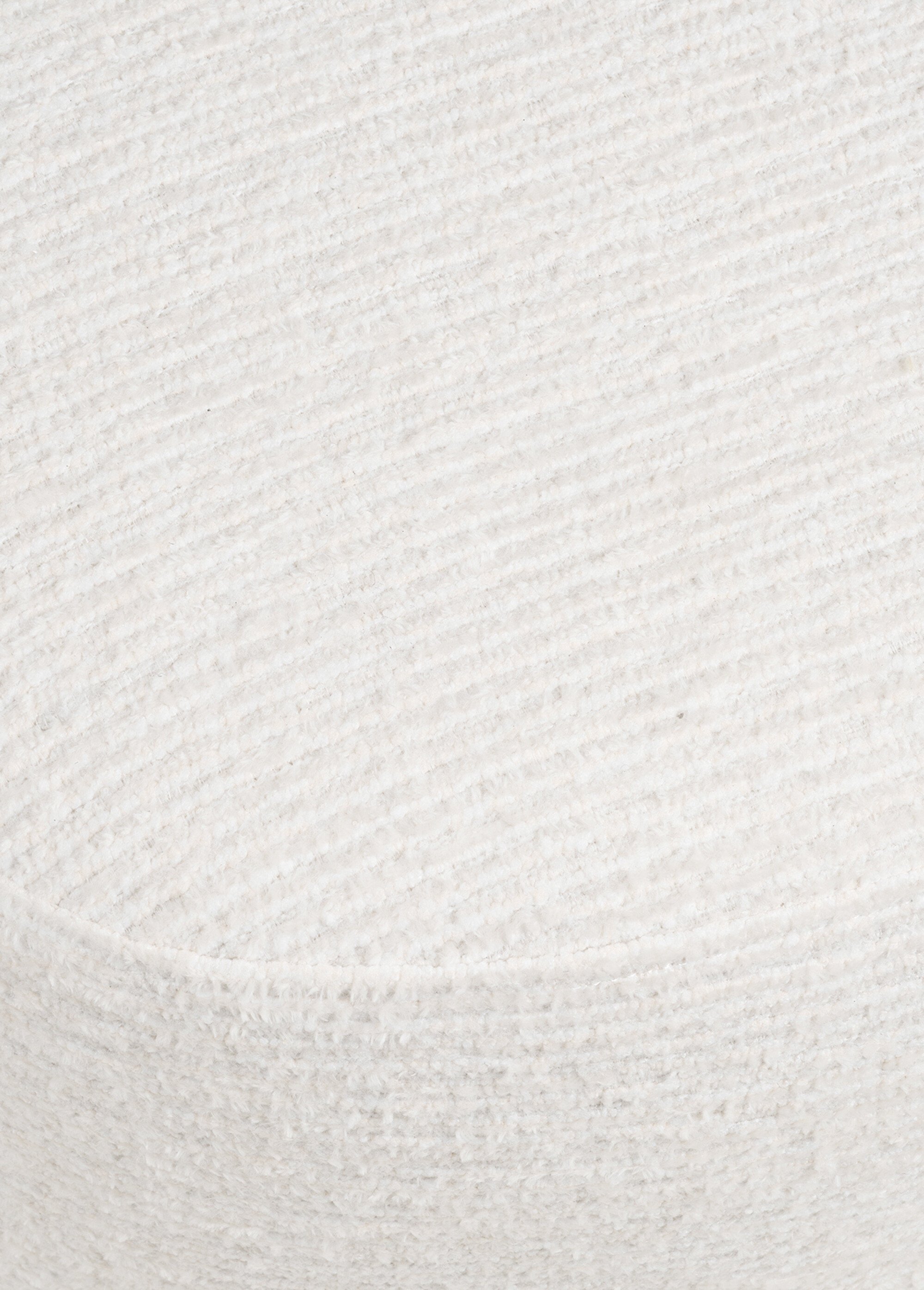 Pouf déco en tissu, forme goutte BLANC HN-1501101 DE2