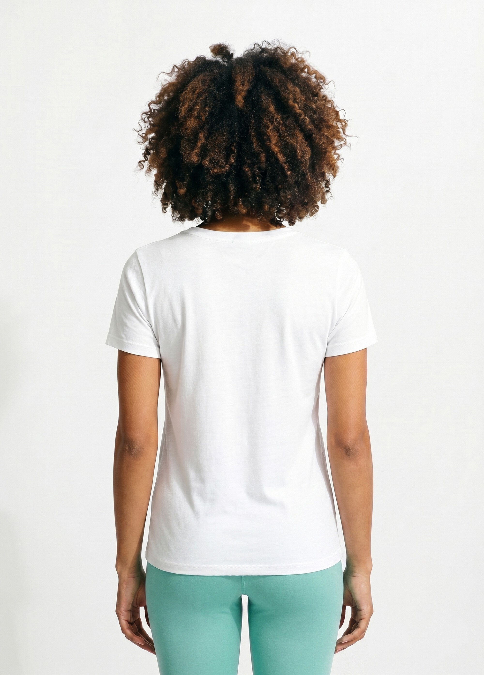 T-shirt manches courtes brodé ou imprimé Femme Blanc CAMPEAUX DO1