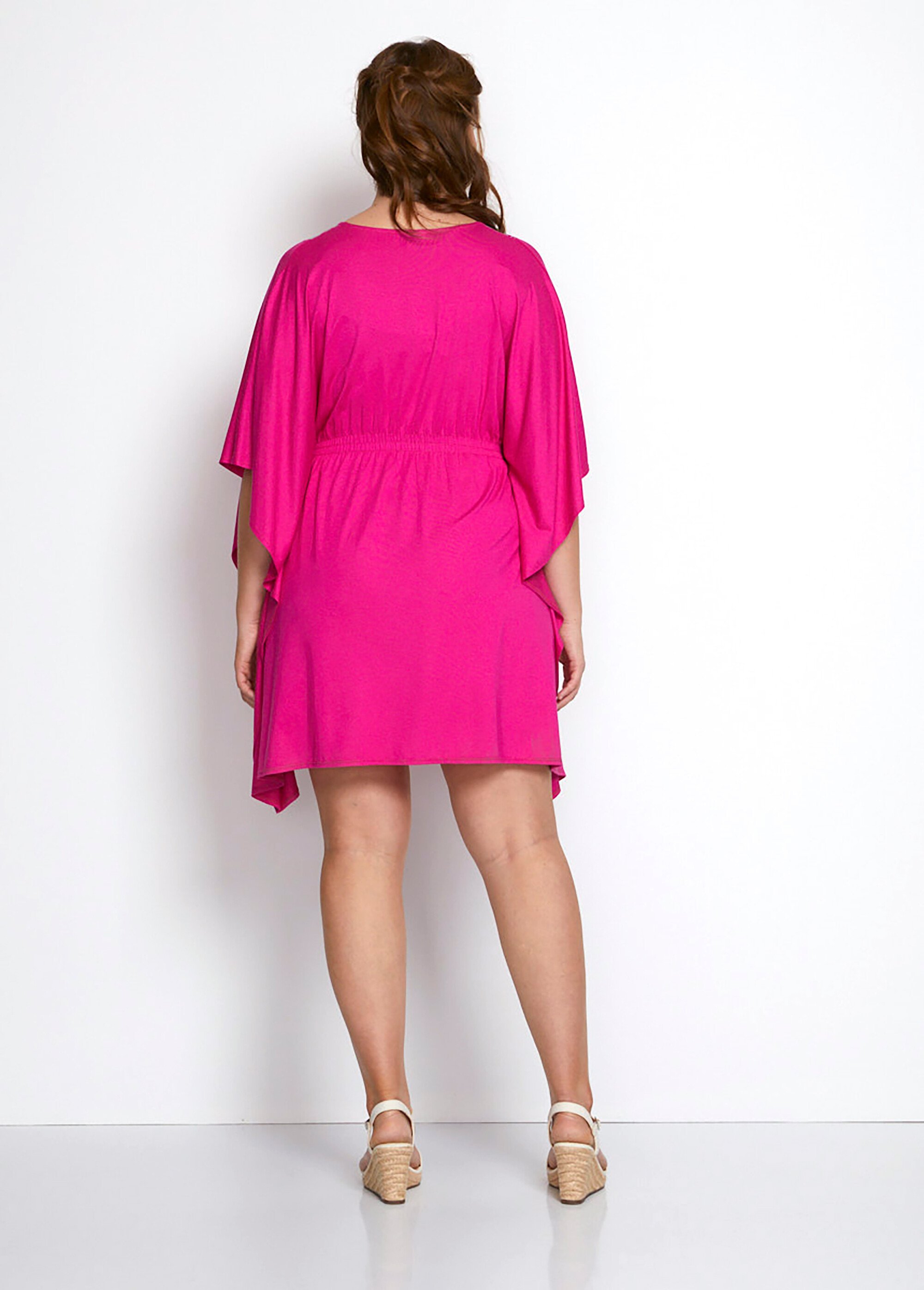 Tee-shirt longueur tunique volume T Femme Grande Taille Rose CAMBRIN DO1