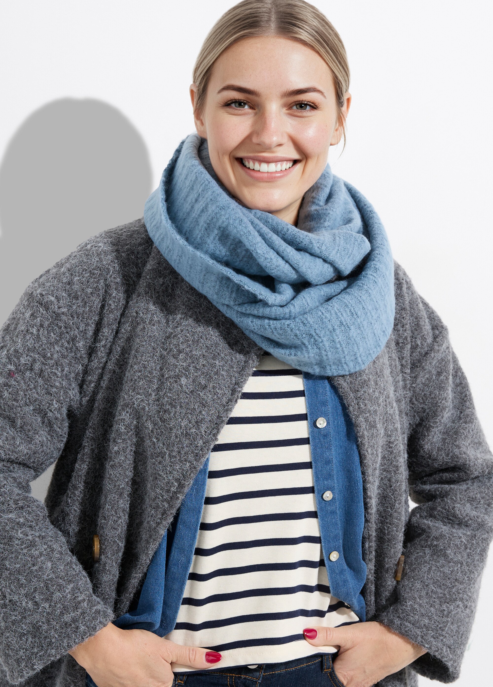 Tour de cous snood en maille mousseuse