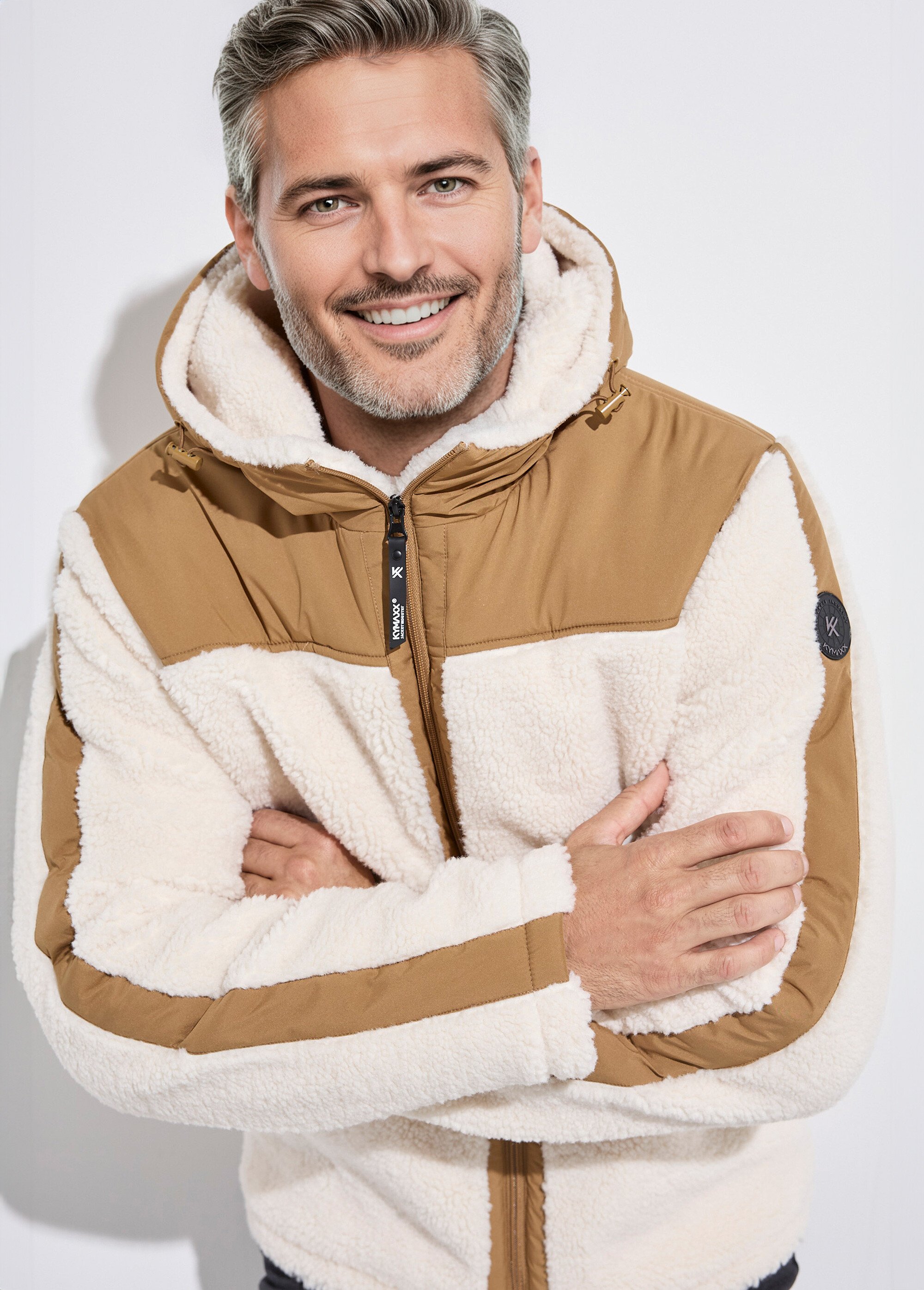 Veste chaude polaire sherpa façon moutonné