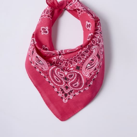 Foulard bandana carré en toile de coton