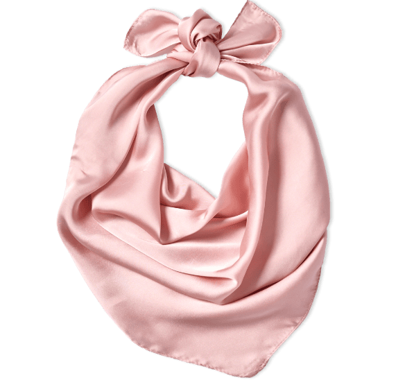 Foulard carré uni aspect satiné