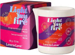 Bougie massages coquins LIGHT MY FIRE