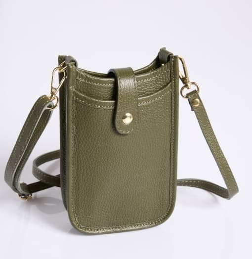 Sac téléphone en cuir