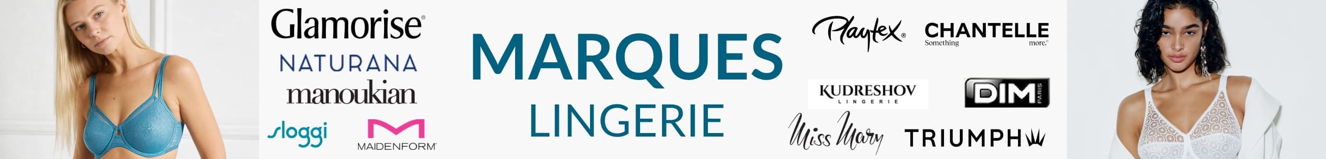 Nos marques lingerie