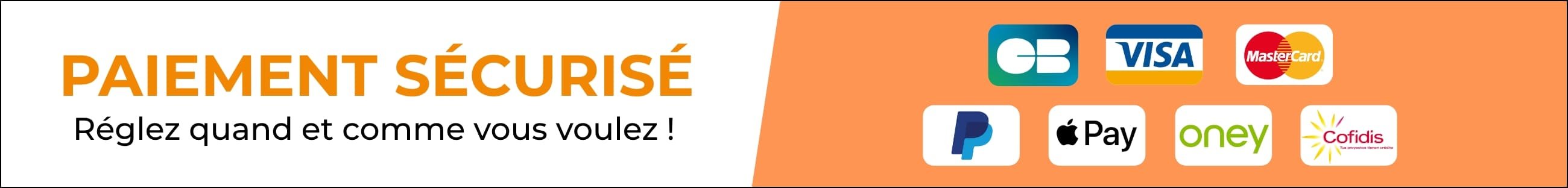 Nos modes de paiement