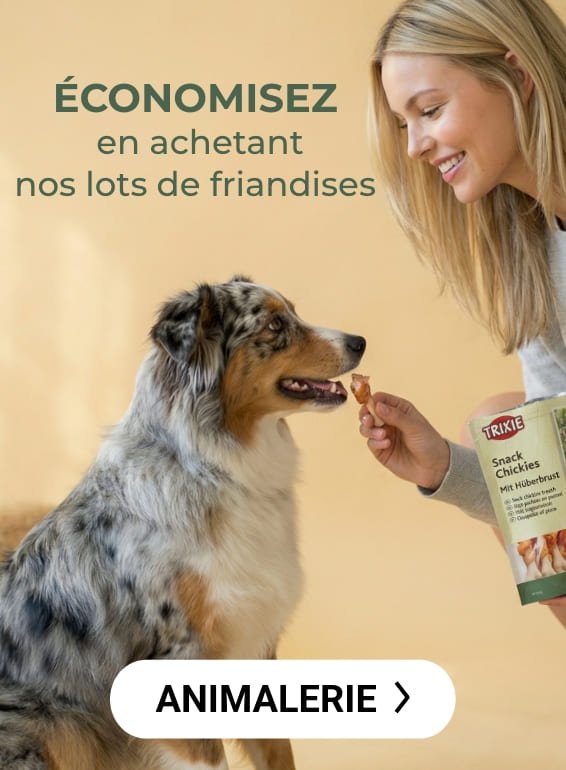 Friandises pour animaux vendues par lot