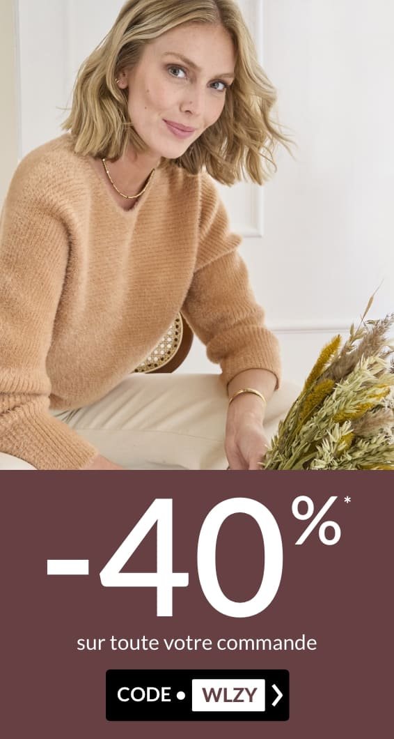 -40% sur toute votre commande code WLZY