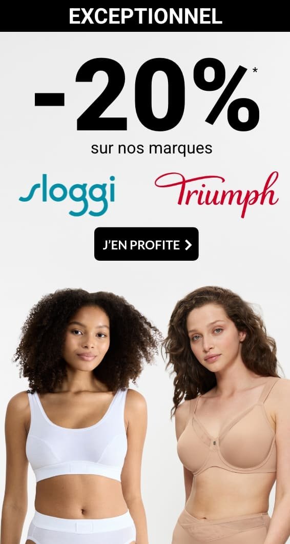 -20% sur les marques Sloggi et Triumph