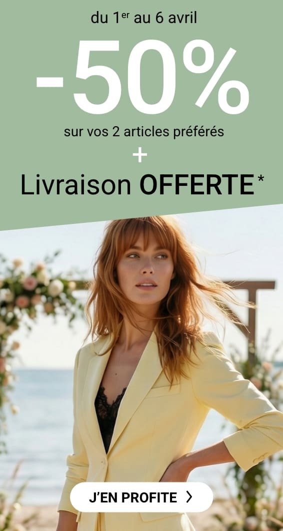 -50% sur vos 2 articles préférés Code WTX2