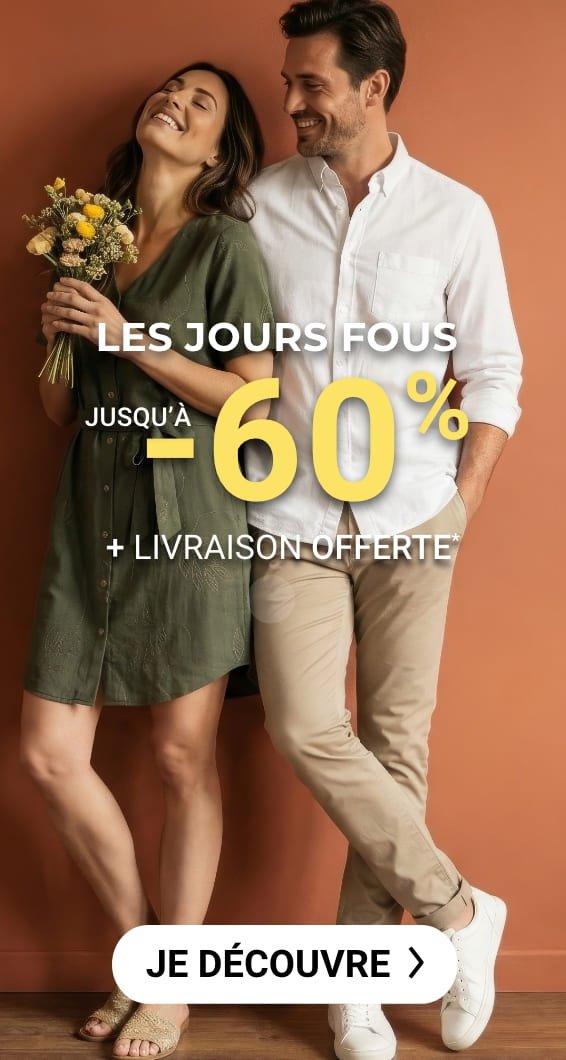 Les jours fous jusqu'à -60%