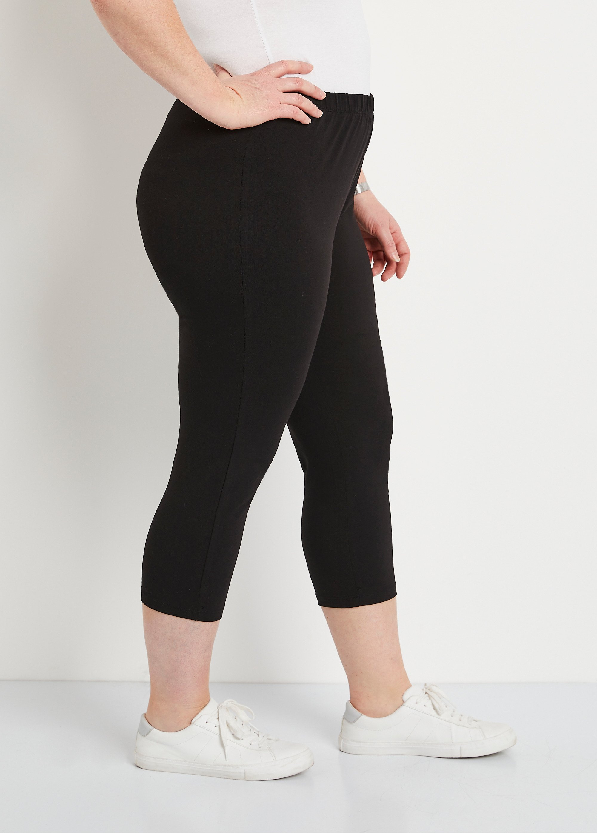 Cotton blend capri leggings shop