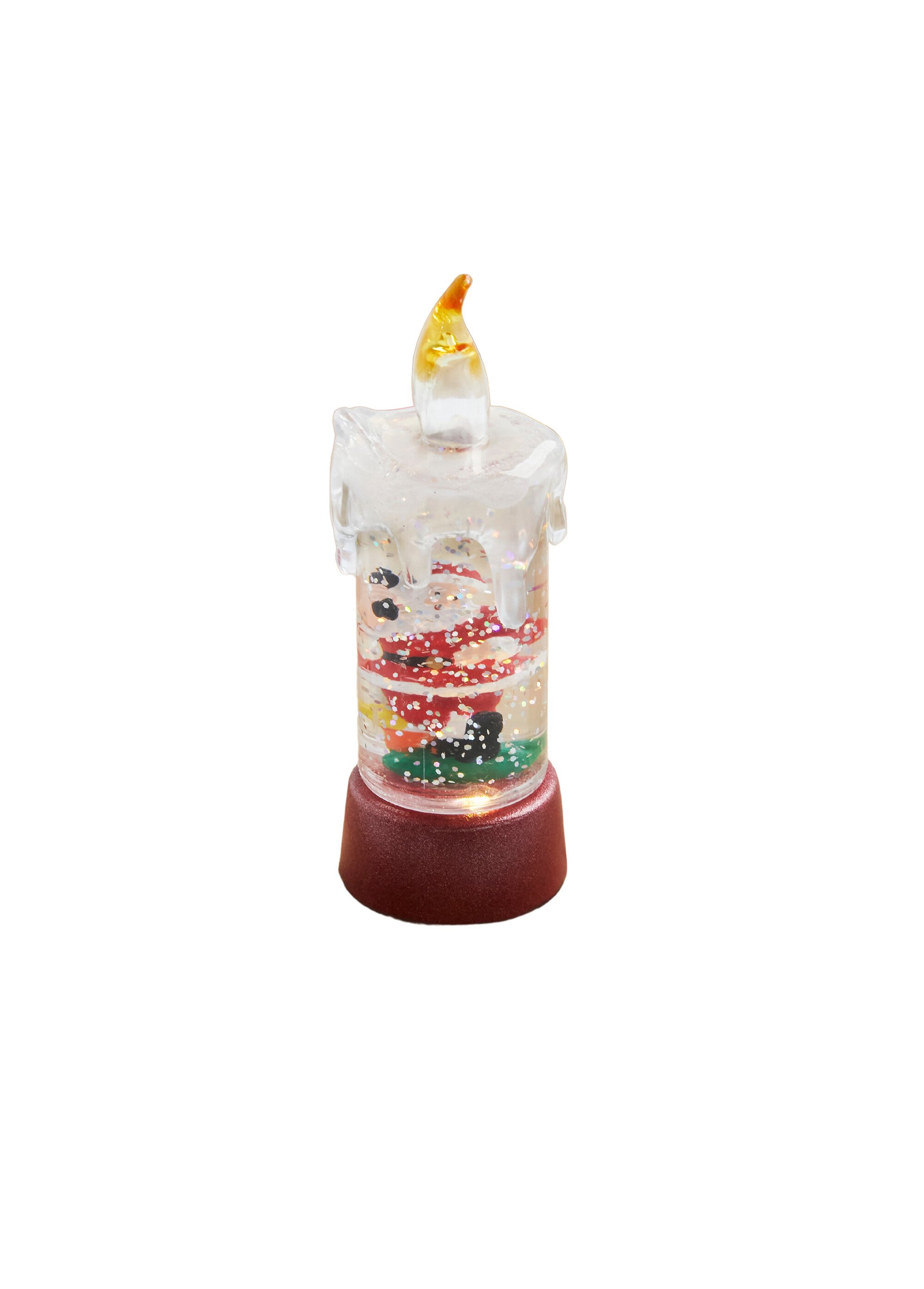 Bright Santa LED candle with no flame