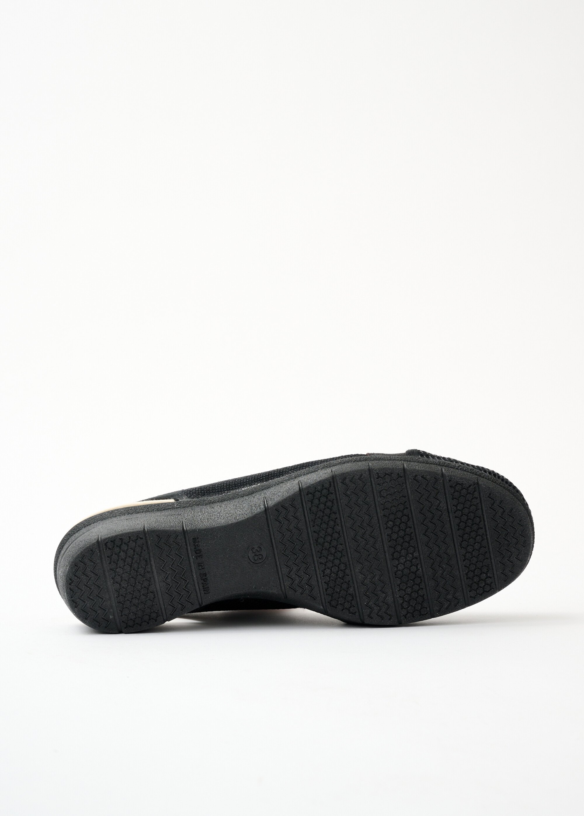 Elasticated sandals with wide fit BLACK