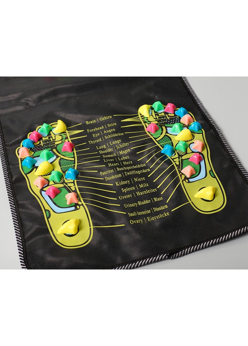 Massage mat for the foot's reflex zones